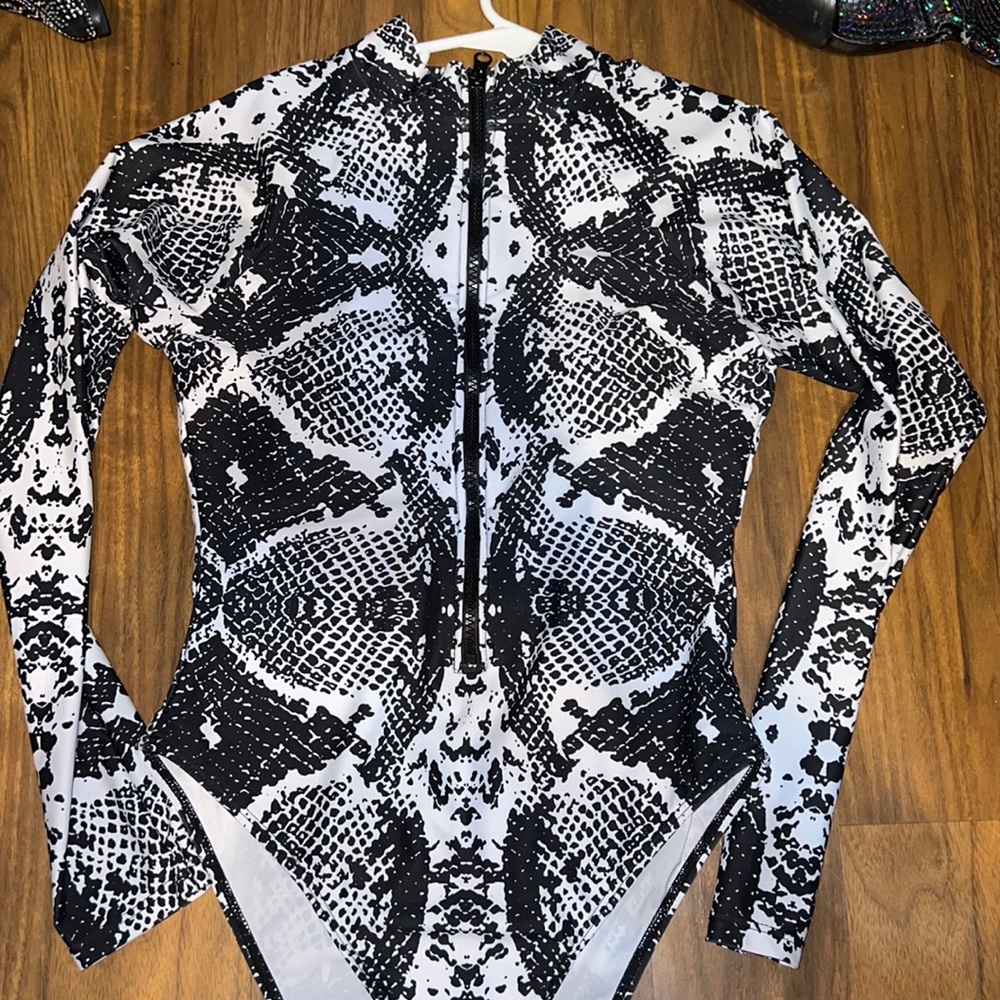 snakeskin bathing suit